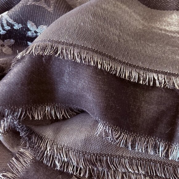Louis Vuitton Monogram Shine Shawl – Black/Grey SCARF - Picture 4 of 4